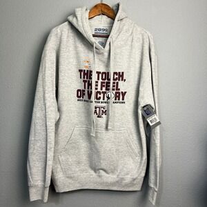 NWT 289c Apparel Texas A&M Aggies 2013 Cotton Bowl Hoodie Sweatshirt Gray L